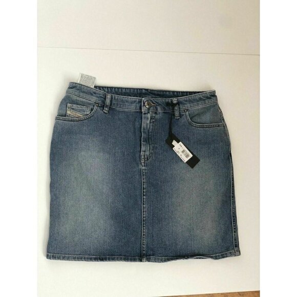 Diesel Womens R- Modung Blue Denim Skirt - Picture 9 of 12